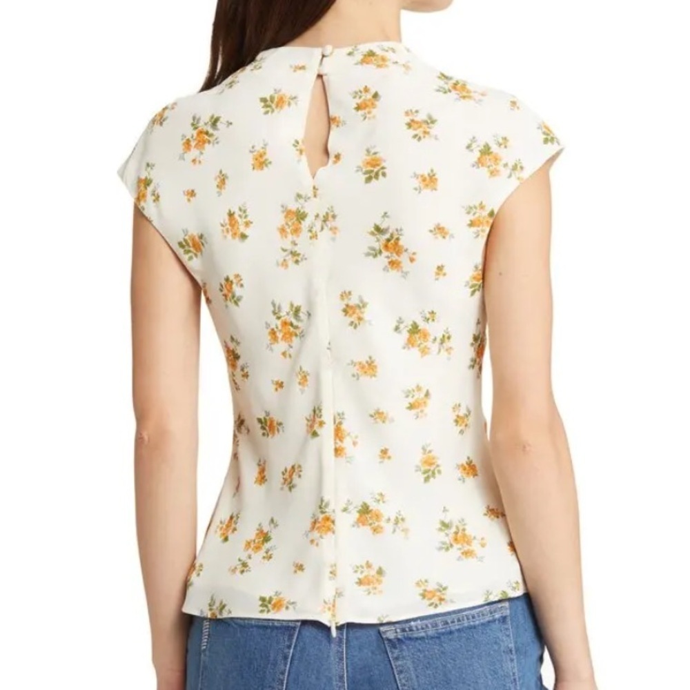 REFORMATION
Bettie Floral Print Mock Neck Top - Picture 6 of 9